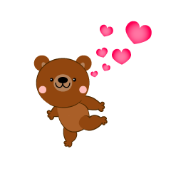 Cute Bear in Love