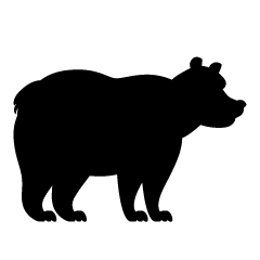 Silueta de oso