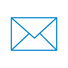 Blue Line Email Icon
