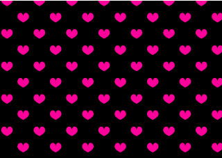 Black and Pink Heart