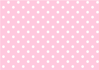 Papel pintado rosa claro con lunares blancos