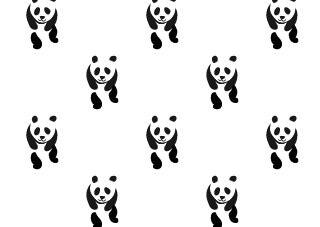 Fondo De Pantalla De Patrón De Panda