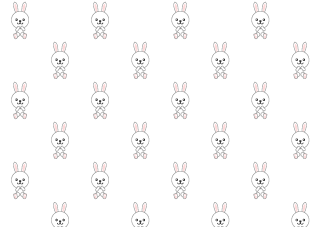 Fondo de pantalla de patrón de conejos lindos