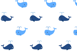 Fondo de pantalla de patrón de ballenas lindo