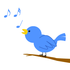 Tweeting Blue Bird