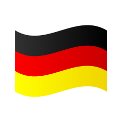 Ondeando la bandera de Alemania