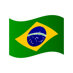 Ondeando la bandera de Brasil