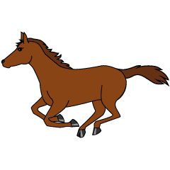 Dancing Horse Cartoon Free PNG Image｜Illustoon