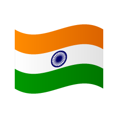 Ondeando la bandera de la India