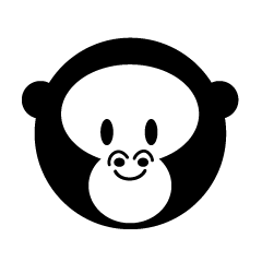 Símbolo de la cara de mono