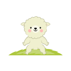 Cute Sitting Sheep