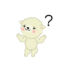 Cute Thinking Sheep