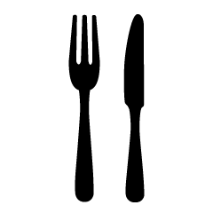 Knife and Fork Silhouette