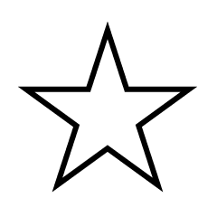 Star Black and White Symbol