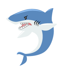 Cute Angry Shark