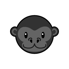 Cara de gorila simple