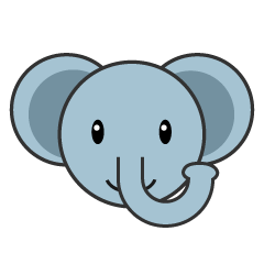 Cara de elefante simple