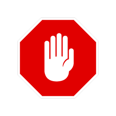 Stop Hand Sign