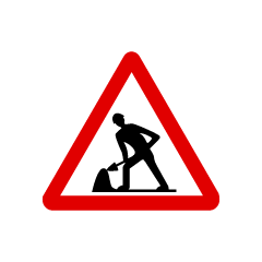 Construction Caution Sign