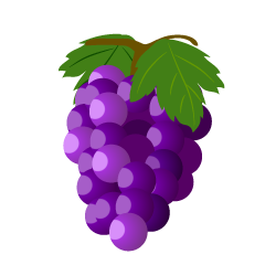 Grape with Leaf