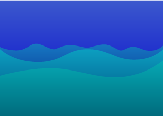 Ocean Blue Wave Background