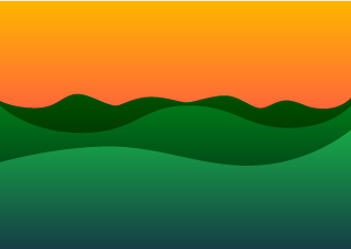 Evening Mountain Wave Background