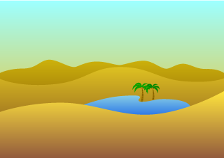 Desert Oasis Background