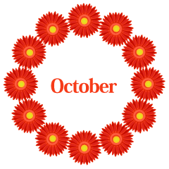 Gerbera flower Wreath October
