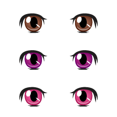 Cute Girl Anime Brown Eyes