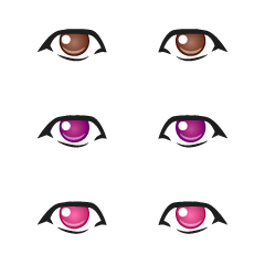 Anime Brown Single Eyes