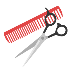 Hairdressing Scissors and Comb