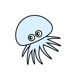 Lindo personaje de medusa