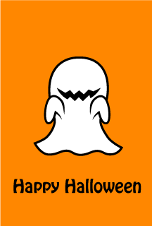 Cool Ghost Halloween Card