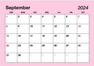 Corazón Calendario Octubre 2024
