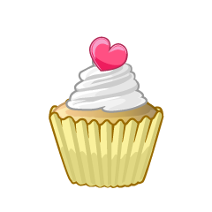 Cute Heart Cupcake