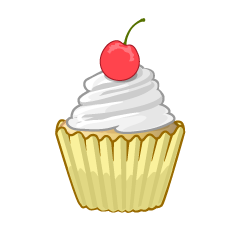 Cute Cherry Cupcake
