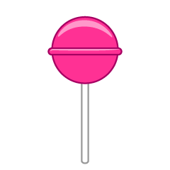 Pink Ball Lollipop