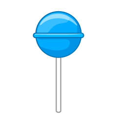 Blue Ball Lollipop