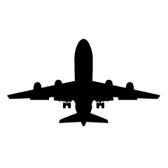 Airplane Silhouette Bottom