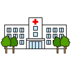 Hospital and Trees