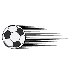 Shot Soccer Ball