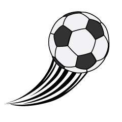 Kicked Soccer Ball Clip Art Free PNG Image｜Illustoon