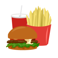 Fast Food Hamburger