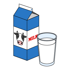 Simple Milk Pack and Glass