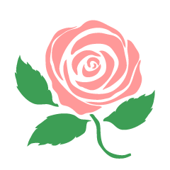 Rosa rosa simple