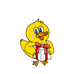 Duck Giving Present