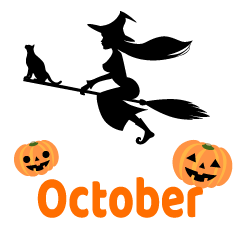 Cat and Witch October