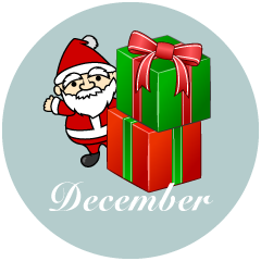 Santa and Presents December