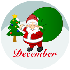 Santa and Reindeer December