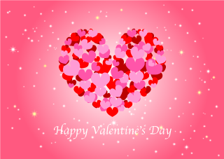 Pink Heart Valentine's Day